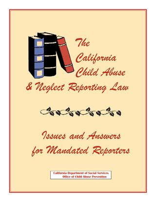 California child abuse laws penal code